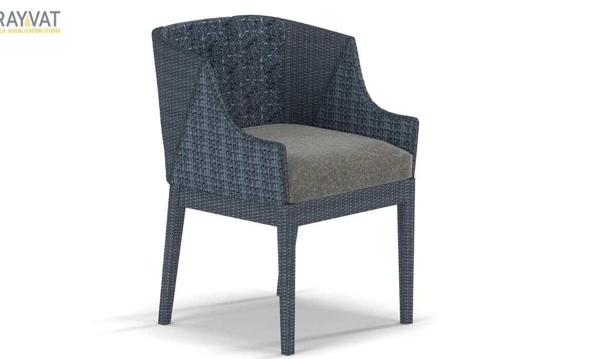 3D RENDERING OF WICKED FURNITURE – OUTDOOR DINING CHAIR