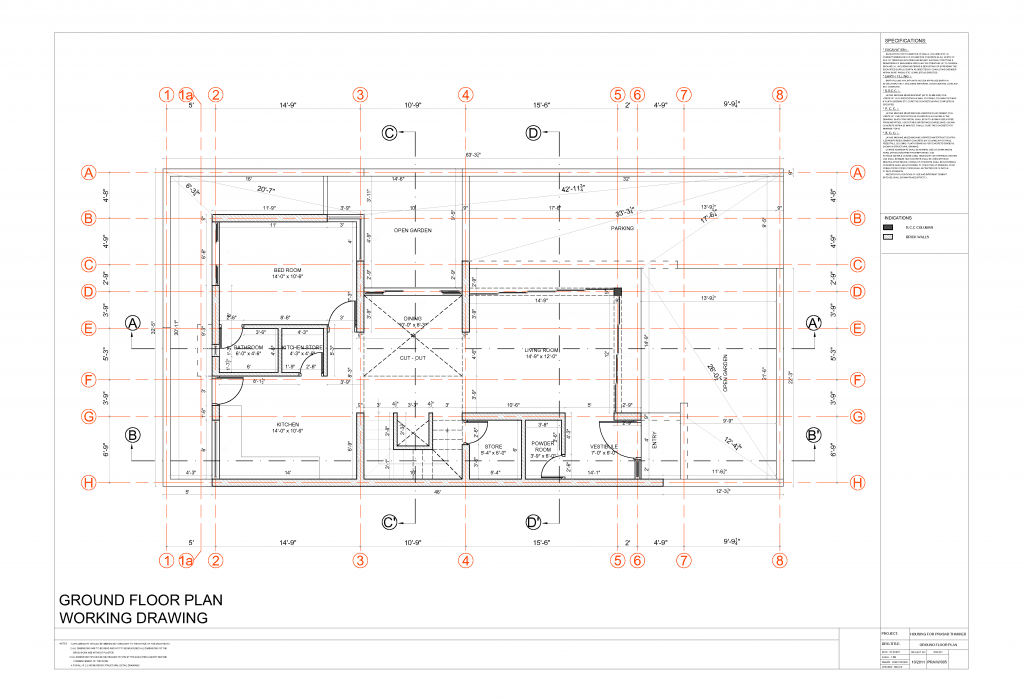 Inclusions in Architectural Drafting Services