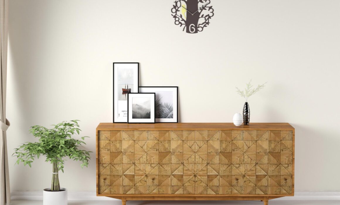 3D VIGNETTE RENDERING OF WOODEN FURNITURE – CONSOLE TABLE