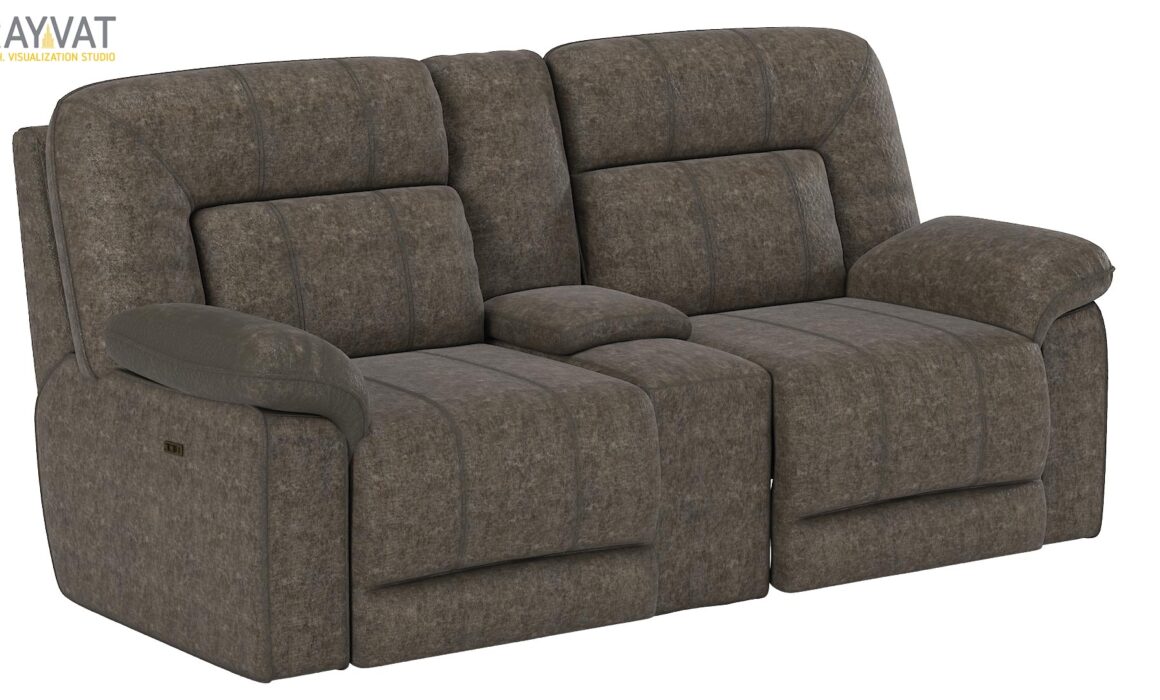 3D FURNITURE RENDERING OF LOVESEAT – HUNTINGTON LOVESEAT