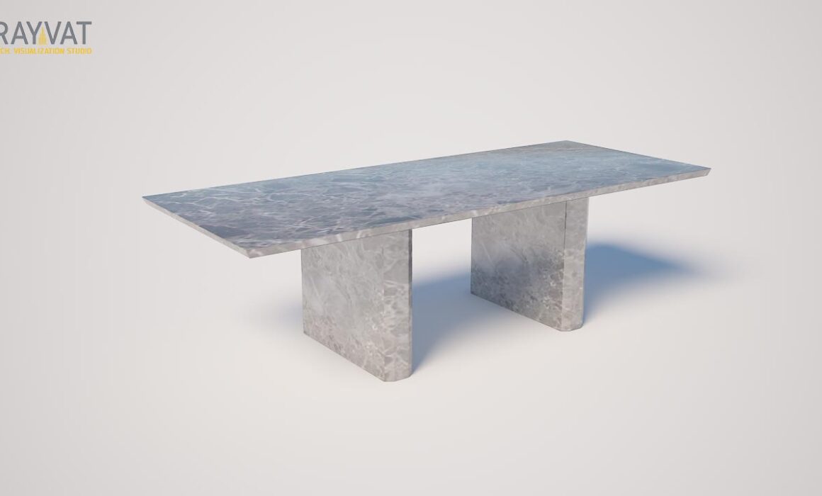 3D MODELING AND RENDERING OF TABLE – OUTDOOR DINING TABLE