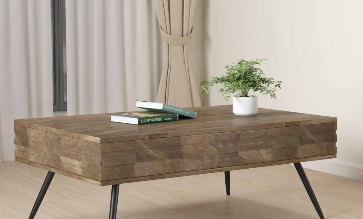 3D WOODEN FURNITURE RENDERING – COFFEE TABLE