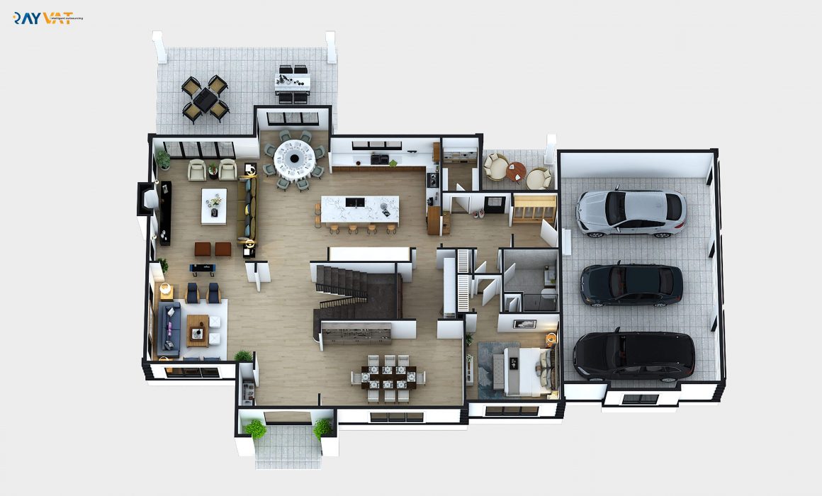 Ground Floor 3D Floor Plan