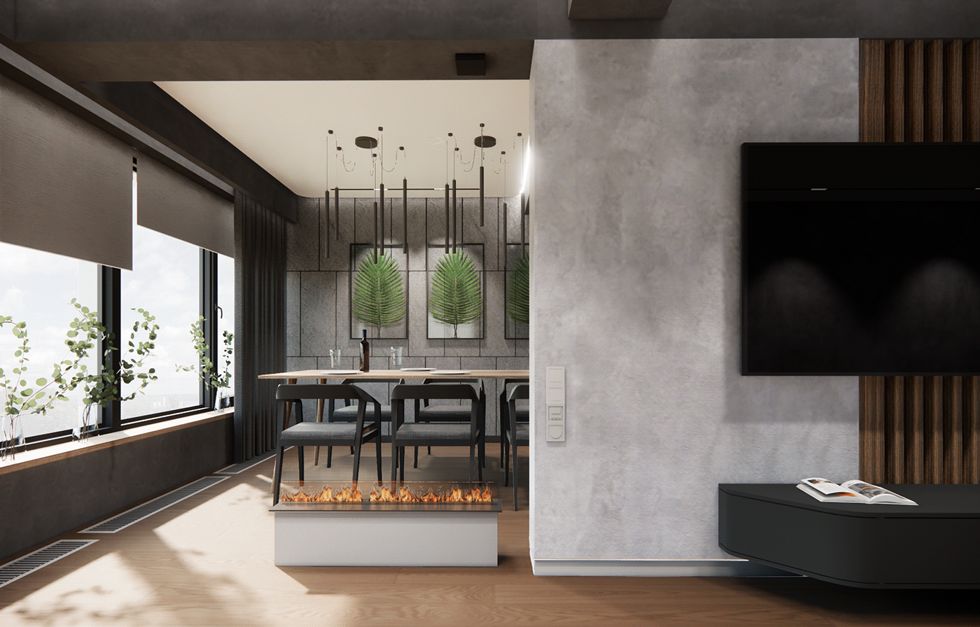 3D Render of a Modern Renovation Project