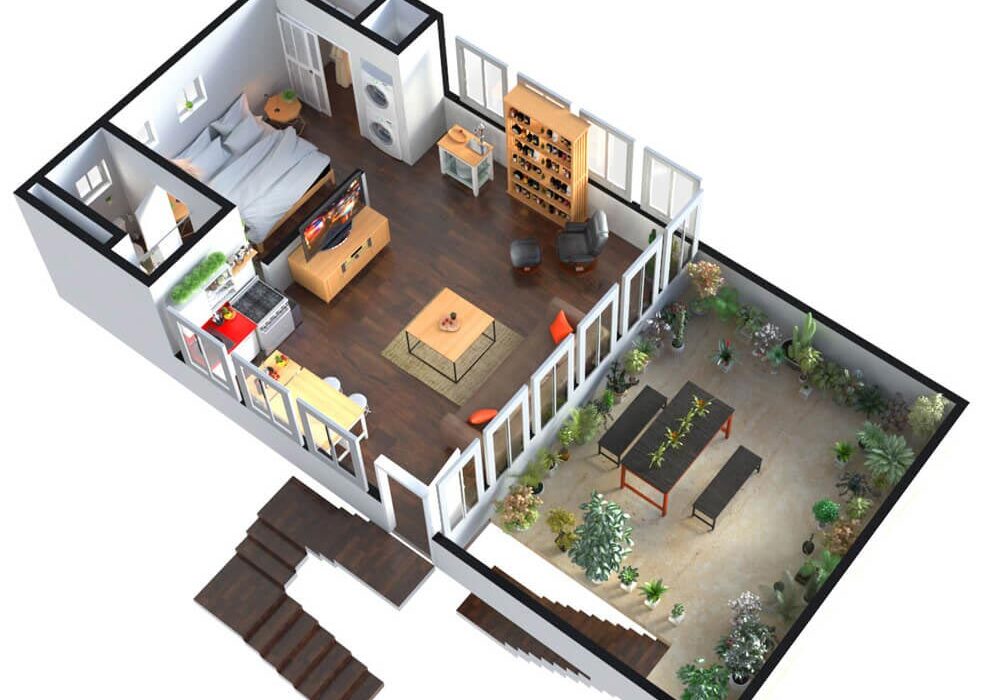 3D HOME FLOOR PLAN DESIGN – SAN FRANCISCO, CALIFORNIA