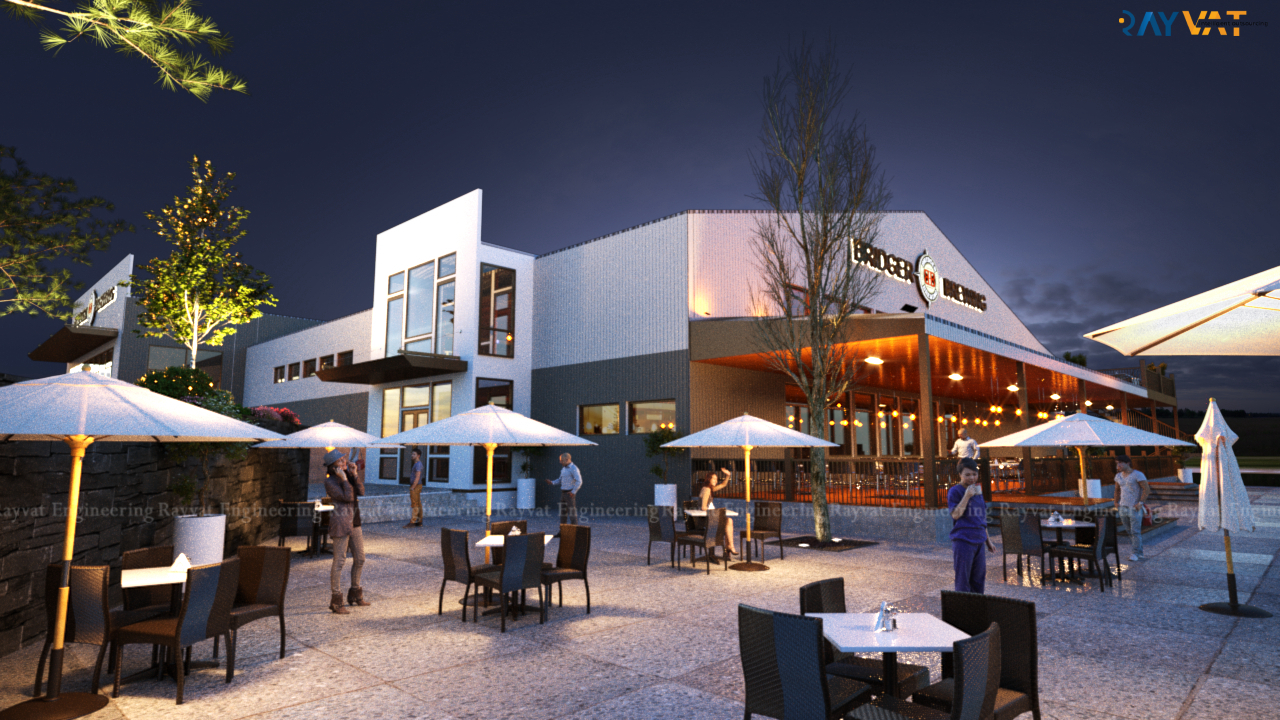 ‘A PLACE FOR TETE-A-TETE’ – 3D EXTERIOR STILL FOR A BREWERY, GERORGIA, ATLANTA